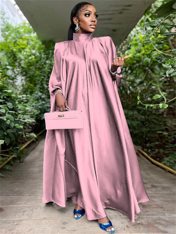 Image of Women Oversized Dresses Batwing Sleeve Loose-FrenzyAfricanFashion.com