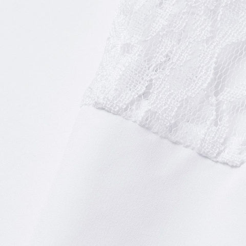 Image of Summer Kaftan Dress Women Lace Patchwork Maxi Long Dresses Long Sleeve O Neck Solid-FrenzyAfricanFashion.com