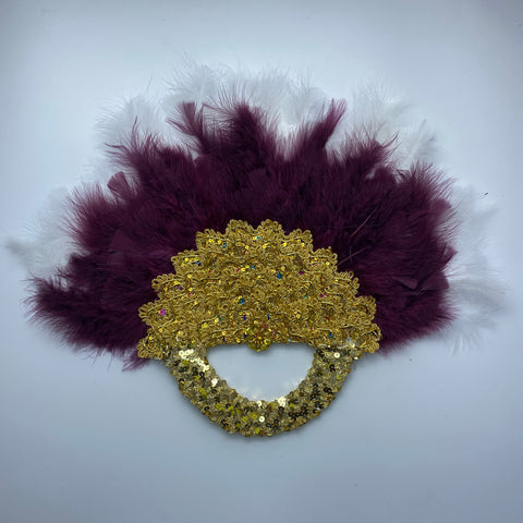 Image of Bridal Turkey Nigerian Feather Fans for Wedding Party-FrenzyAfricanFashion.com