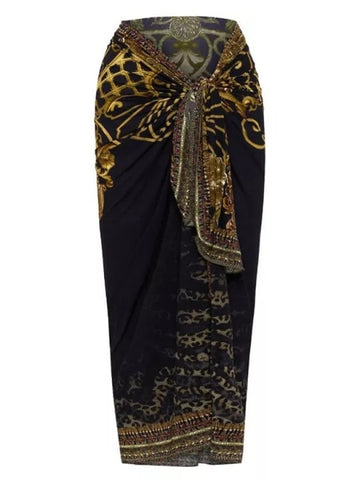 Image of One Piece Swimsuit Floral Print Beach Bathing Suit Set-FrenzyAfricanFashion.com