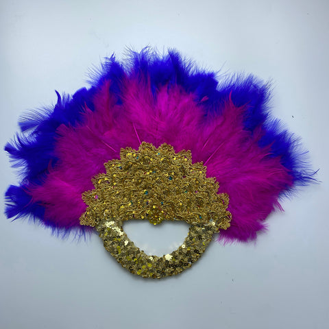 Image of Bridal Turkey Nigerian Feather Fans for Wedding Party-FrenzyAfricanFashion.com