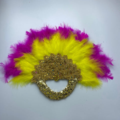 Image of Bridal Turkey Nigerian Feather Fans for Wedding Party-FrenzyAfricanFashion.com