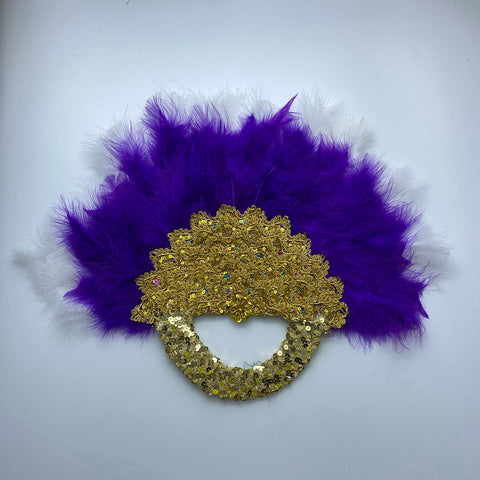 Image of Bridal Turkey Nigerian Feather Fans for Wedding Party-FrenzyAfricanFashion.com