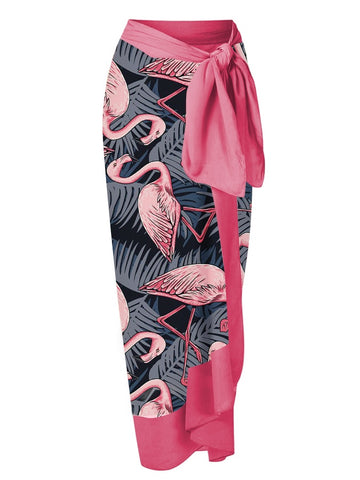 Image of Swimsuit Flamingo Print One Piece Bathing Suit Summer Surf Wear-FrenzyAfricanFashion.com