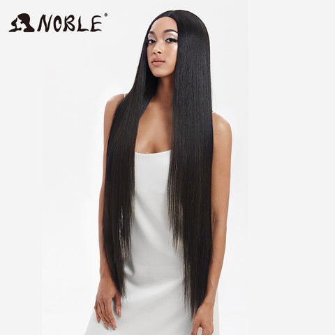 Image of Noble Synthetic Lace Front Wigs For Women 38 Inch Straight Wig Lace Wig Ombre Blonde Lace Wigs Cosplay Straight Lace Front Wig-FrenzyAfricanFashion.com