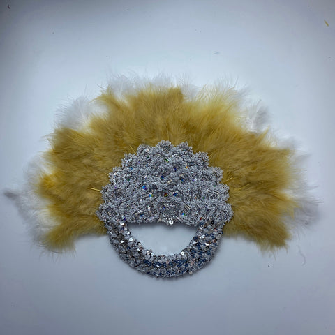 Image of Bridal Turkey Nigerian Feather Fans for Wedding Party-FrenzyAfricanFashion.com