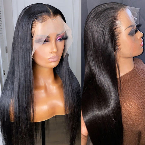 Image of HD Lace Frontal 360 Full Lace Wig Human Hair-FrenzyAfricanFashion.com