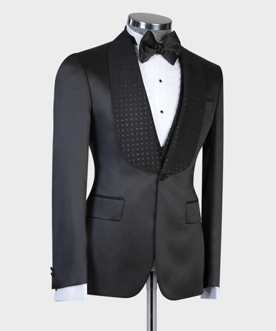 Image of Elegant Black Men Suits With Men Occasion wear-FrenzyAfricanFashion.com