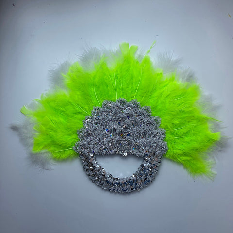 Image of Bridal Turkey Nigerian Feather Fans for Wedding Party-FrenzyAfricanFashion.com