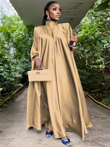 Image of Women Oversized Dresses Batwing Sleeve Loose-FrenzyAfricanFashion.com