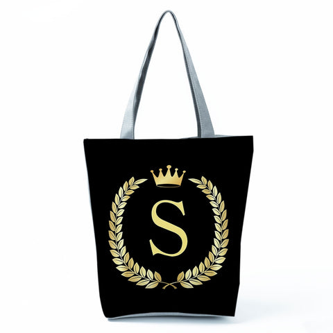 Image of Letter Alphabets Women Tote Shoulder Handbag-FrenzyAfricanFashion.com