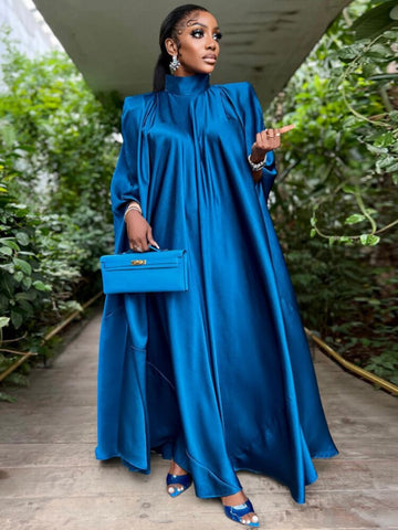Image of Women Oversized Dresses Batwing Sleeve Loose-FrenzyAfricanFashion.com