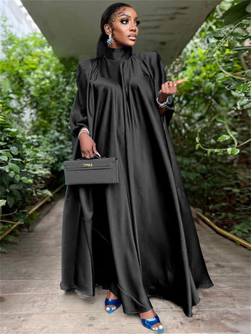 Image of Women Oversized Dresses Batwing Sleeve Loose-FrenzyAfricanFashion.com