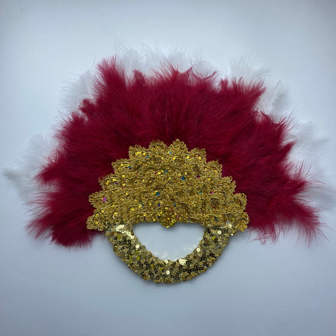 Image of Bridal Turkey Nigerian Feather Fans for Wedding Party-FrenzyAfricanFashion.com