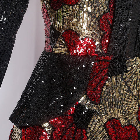 Image of Women Plus Size Mermaid Dress Luxury Sequin Bodycon Evening Dresses-FrenzyAfricanFashion.com