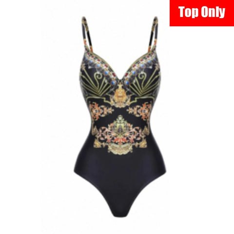 Image of One Piece Swimsuit Floral Print Beach Bathing Suit Set-FrenzyAfricanFashion.com