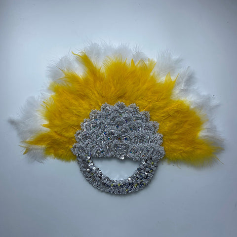 Image of Bridal Turkey Nigerian Feather Fans for Wedding Party-FrenzyAfricanFashion.com