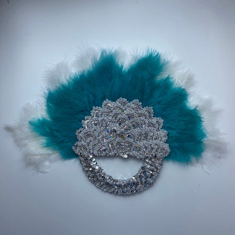 Image of Bridal Turkey Nigerian Feather Fans for Wedding Party-FrenzyAfricanFashion.com