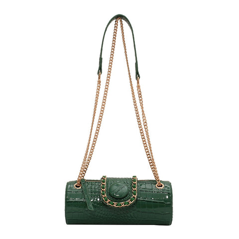 Image of Tote Barrel PU Leather Women Handbag Shoulder Messenger Bag-FrenzyAfricanFashion.com