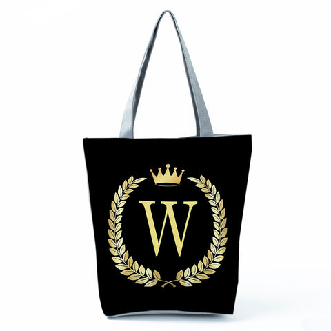 Image of Letter Alphabets Women Tote Shoulder Handbag-FrenzyAfricanFashion.com