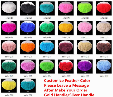 Image of Bridal Turkey Nigerian Feather Fans for Wedding Party-FrenzyAfricanFashion.com