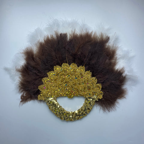 Image of Bridal Turkey Nigerian Feather Fans for Wedding Party-FrenzyAfricanFashion.com