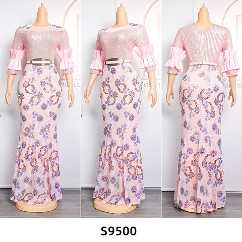 Image of Women Plus Evening Mermaid Dresses Wedding Party Long Luxury Sequin Gown Bodycon-FrenzyAfricanFashion.com