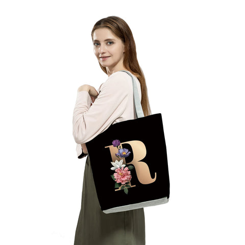 Image of Letter Alphabets Women Tote Shoulder Handbag-FrenzyAfricanFashion.com