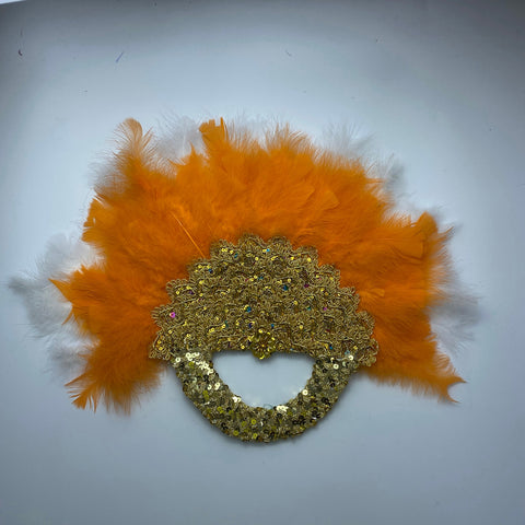 Image of Bridal Turkey Nigerian Feather Fans for Wedding Party-FrenzyAfricanFashion.com