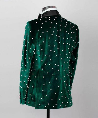 Image of Luxury Men Suits Slim Fit Groom Tuxedos Wedding Prom Tailored Double Vent-FrenzyAfricanFashion.com