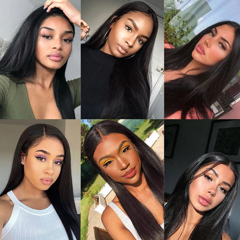 Image of Straight lace frontal human hair Transparent swiss hd lace-FrenzyAfricanFashion.com