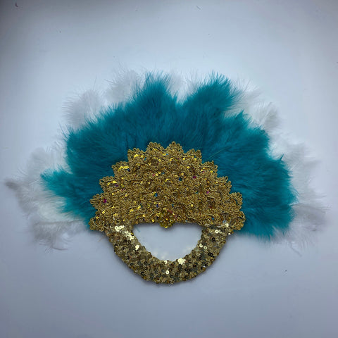 Image of Bridal Turkey Nigerian Feather Fans for Wedding Party-FrenzyAfricanFashion.com