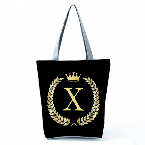 Image of Letter Alphabets Women Tote Shoulder Handbag-FrenzyAfricanFashion.com