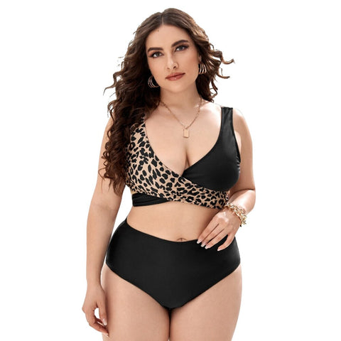 Image of Women Push Up Bikinis Set Swimwear Plus Size High Waist Swimsuit Beachwear-FrenzyAfricanFashion.com