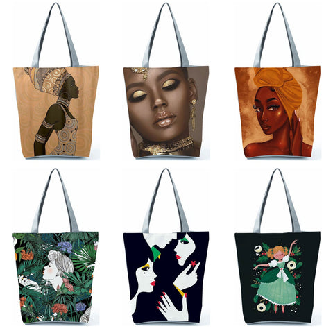 Image of Beautiful Fashion Shoulder Bag Eco Portable Shopping Tote for Women-FrenzyAfricanFashion.com