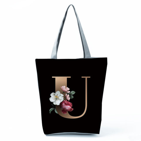Image of Letter Alphabets Women Tote Shoulder Handbag-FrenzyAfricanFashion.com