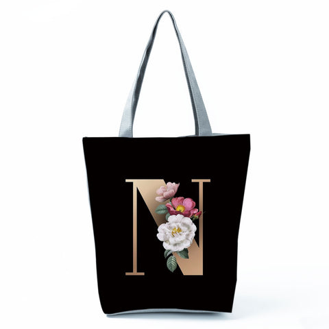 Image of Letter Alphabets Women Tote Shoulder Handbag-FrenzyAfricanFashion.com