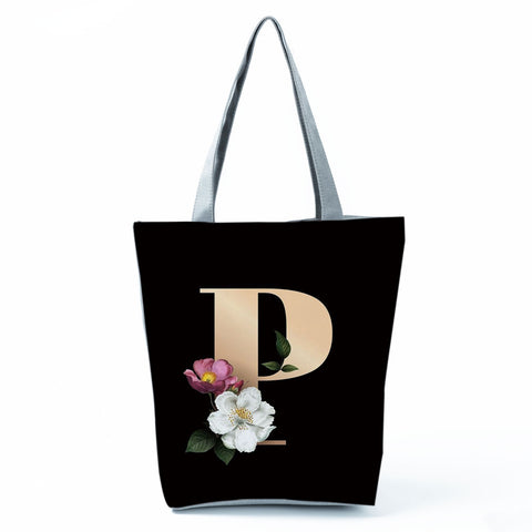 Image of Letter Alphabets Women Tote Shoulder Handbag-FrenzyAfricanFashion.com