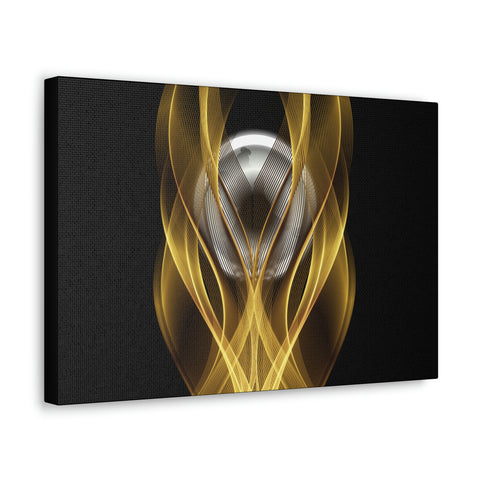 Image of Home Decor Custom Wall ART | Canvas Frame Gold and Black Print | Painting Poster | Abstract Design | Modern Home Office Wall Frame | Firelin-FrenzyAfricanFashion.com