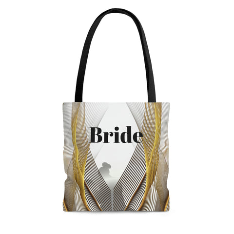 Image of Custom Bridal Tote | White Bag | Practical Wedding Gift | Bridal Shower Gifts | Women Engagement | Bride to be Handbag Gift-FrenzyAfricanFashion.com