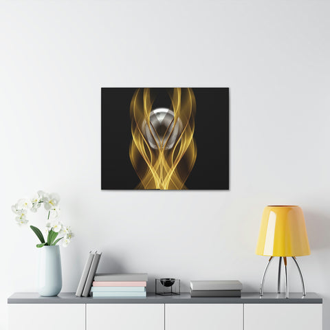 Image of Home Decor Custom Wall ART | Canvas Frame Gold and Black Print | Painting Poster | Abstract Design | Modern Home Office Wall Frame | Firelin-FrenzyAfricanFashion.com
