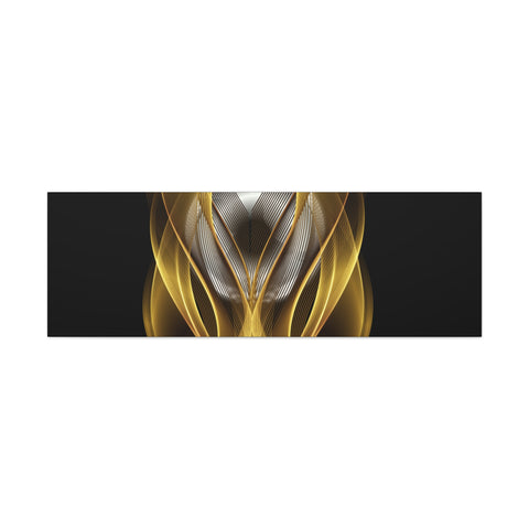 Image of Home Decor Custom Wall ART | Canvas Frame Gold and Black Print | Painting Poster | Abstract Design | Modern Home Office Wall Frame | Firelin-FrenzyAfricanFashion.com