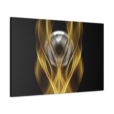 Image of Home Decor Custom Wall ART | Canvas Frame Gold and Black Print | Painting Poster | Abstract Design | Modern Home Office Wall Frame | Firelin-FrenzyAfricanFashion.com