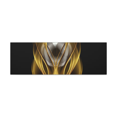 Image of Home Decor Custom Wall ART | Canvas Frame Gold and Black Print | Painting Poster | Abstract Design | Modern Home Office Wall Frame | Firelin-FrenzyAfricanFashion.com