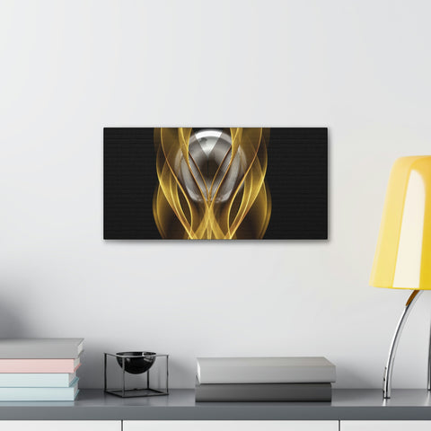 Image of Home Decor Custom Wall ART | Canvas Frame Gold and Black Print | Painting Poster | Abstract Design | Modern Home Office Wall Frame | Firelin-FrenzyAfricanFashion.com