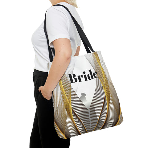 Image of Custom Bridal Tote | White Bag | Practical Wedding Gift | Bridal Shower Gifts | Women Engagement | Bride to be Handbag Gift-FrenzyAfricanFashion.com