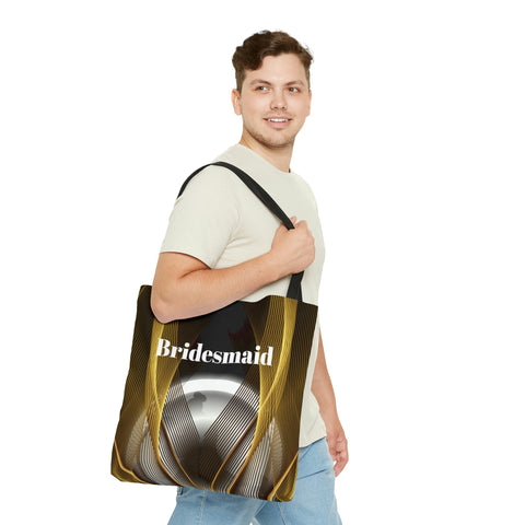 Image of Bridesmaids Gifts | Custom Black Tote | Practical Wedding Gift | Bridal Shower | Bridal Team Handbag-FrenzyAfricanFashion.com