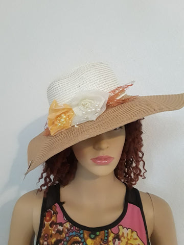Image of WHOLESALE SUMMER HATS ROSE DESIGNS A012-FrenzyAfricanFashion.com