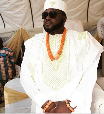 Image of Genuine Coral African Beads Necklace-FrenzyAfricanFashion.com