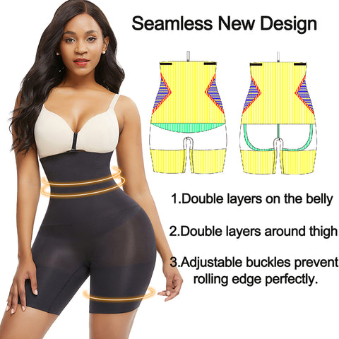 Image of Shapewear Full Body Suit Shaper High Waist Trainer Cinchers Lovani-FrenzyAfricanFashion.com